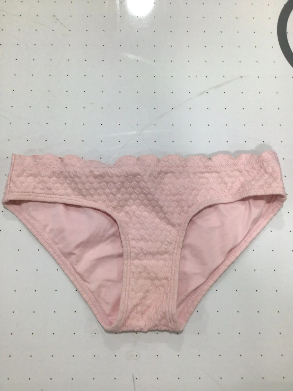 kate spade Pale Pink Scalloped Lace-Trim Bikini Panty